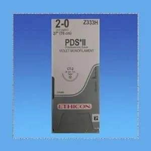 Ethicon PDS Il Suture Z333H, Violet, 2-0, 27", CT-2