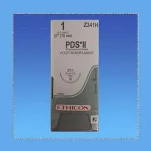 Ethicon PDS Il Suture Z341H, Violet, 1-0, 27", CT-1