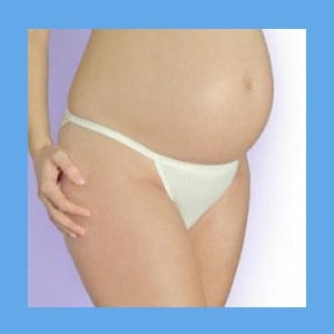 Disposable Panty Thong Undergarment, White