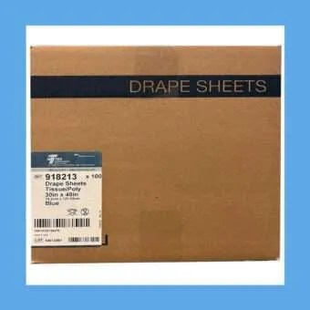 Disposable Drape Sheets, Plastic-Lined