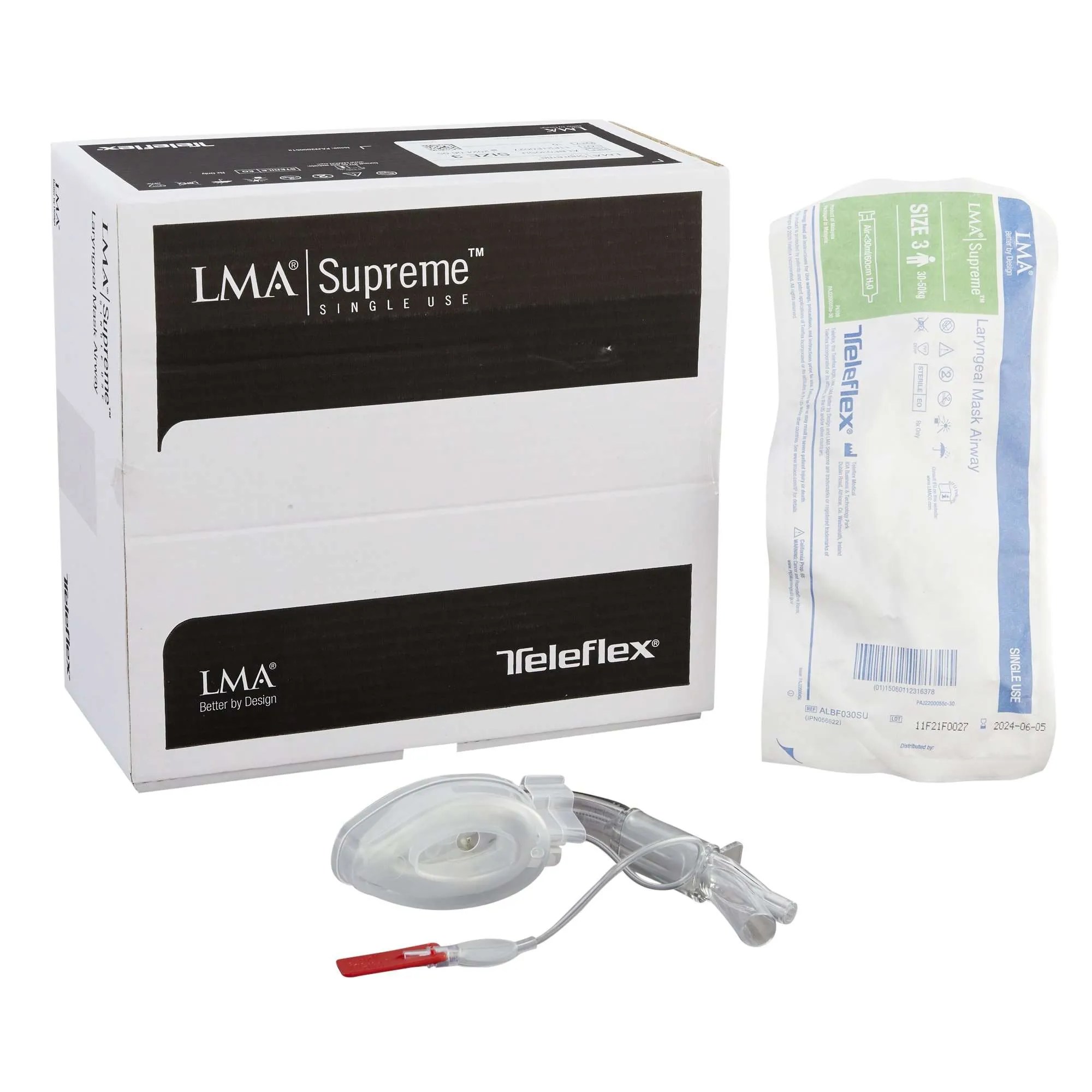 Teleflex (ALBF030SU) - LARYNGEAL MASK AIRWAY - SIZE 3 - EACH - EXP 7/1/27 - OVERSTOCK