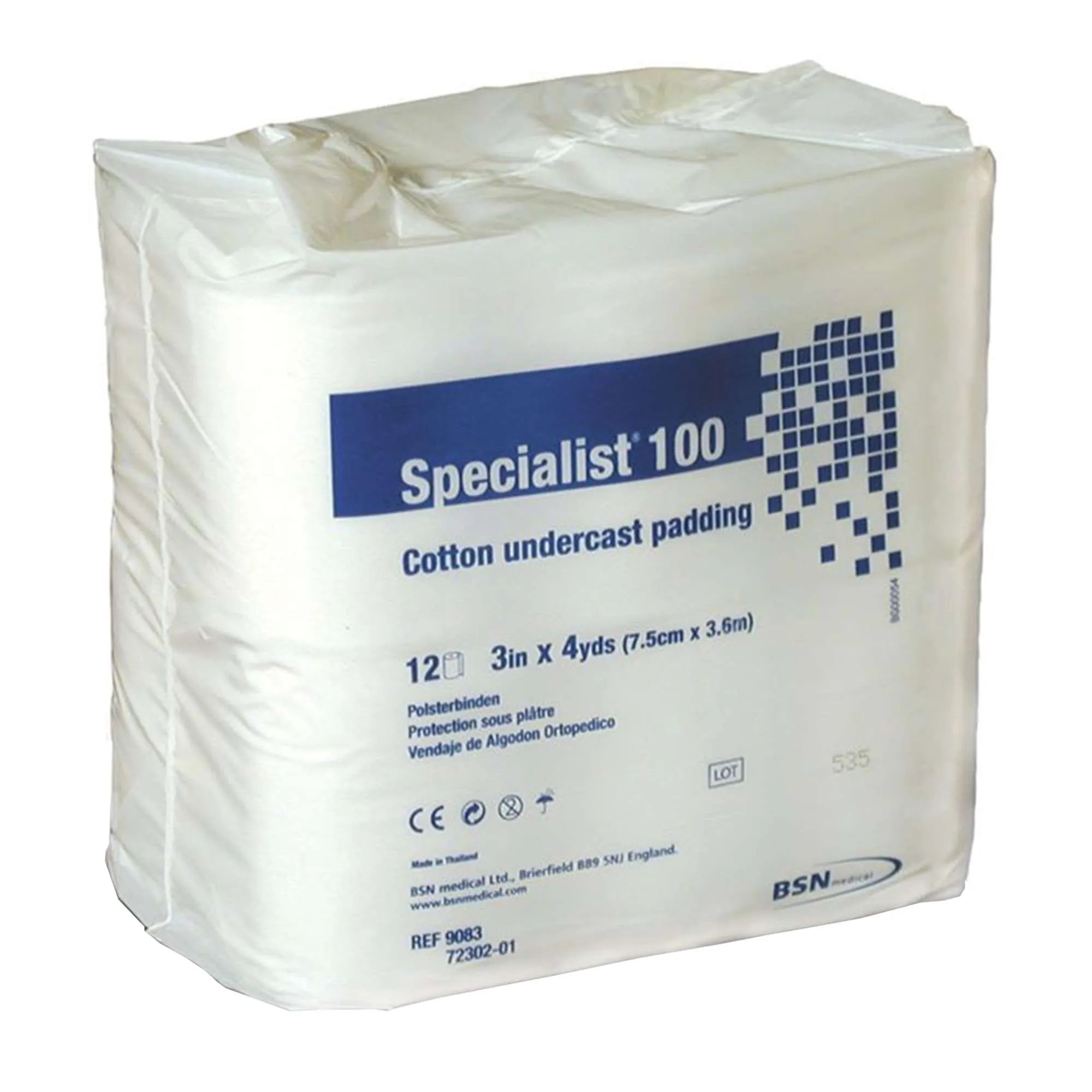 Specialist 100 Undercast Padding, Cotton, Non-Sterile
