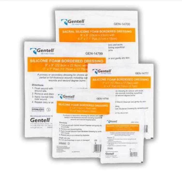 Gentell Silicone Foam Bordered Dressings 10/BX