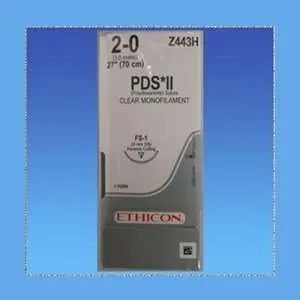 Ethicon PDS Il Suture Z443H, Undyed, 2-0, 27", FS-1