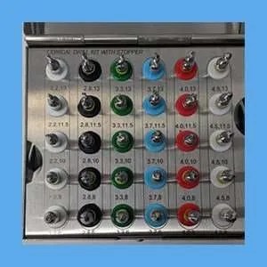 Dental Implant Conical Drill Set with stops 30 pc DIDS30
