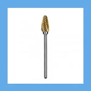 Dedeco Goldies Carbide Bur 84-T, Rounded Cone