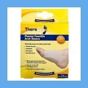 Silipos TheraStep Plantar Fasciitis Gel Arch Sleeve 1 Pair One Size fits Most- Retail Packaging #7009