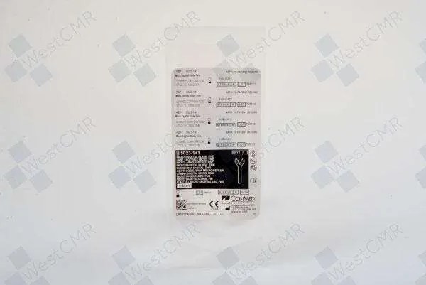 ConMed Sagittal Saw Blade, 34 mm L x 6 mm W, Fine Teeth, 0.6 mm Cut Thickness, 0.4 mm Thickness, Each