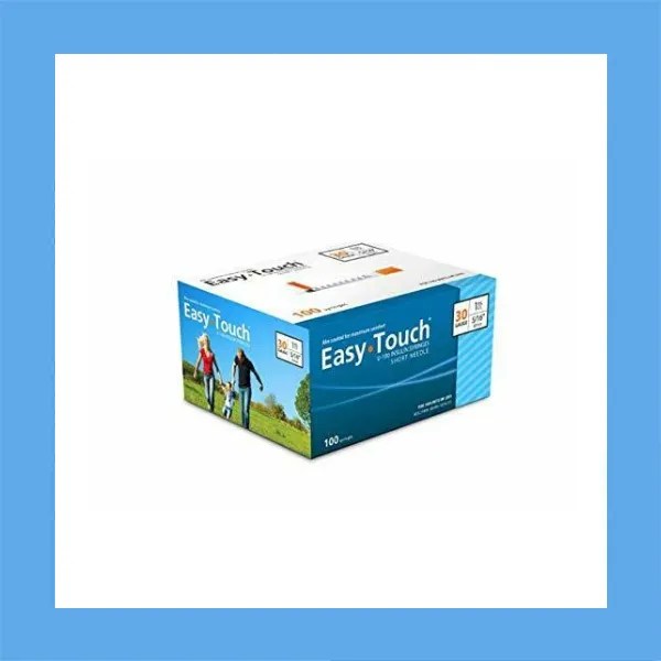 EasyTouch U-100 Insulin Syringes, 30G x 1/2 in, 0.3 mL
