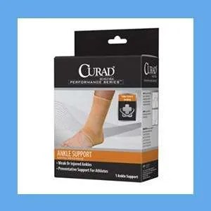 CURAD Elastic Pull-Over Ankle Support with Open Heel
