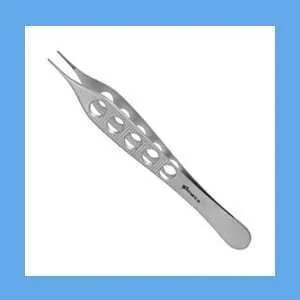 gSource Adson Dressing Forceps, 4-3/4 in, Serrated, Fenestrated