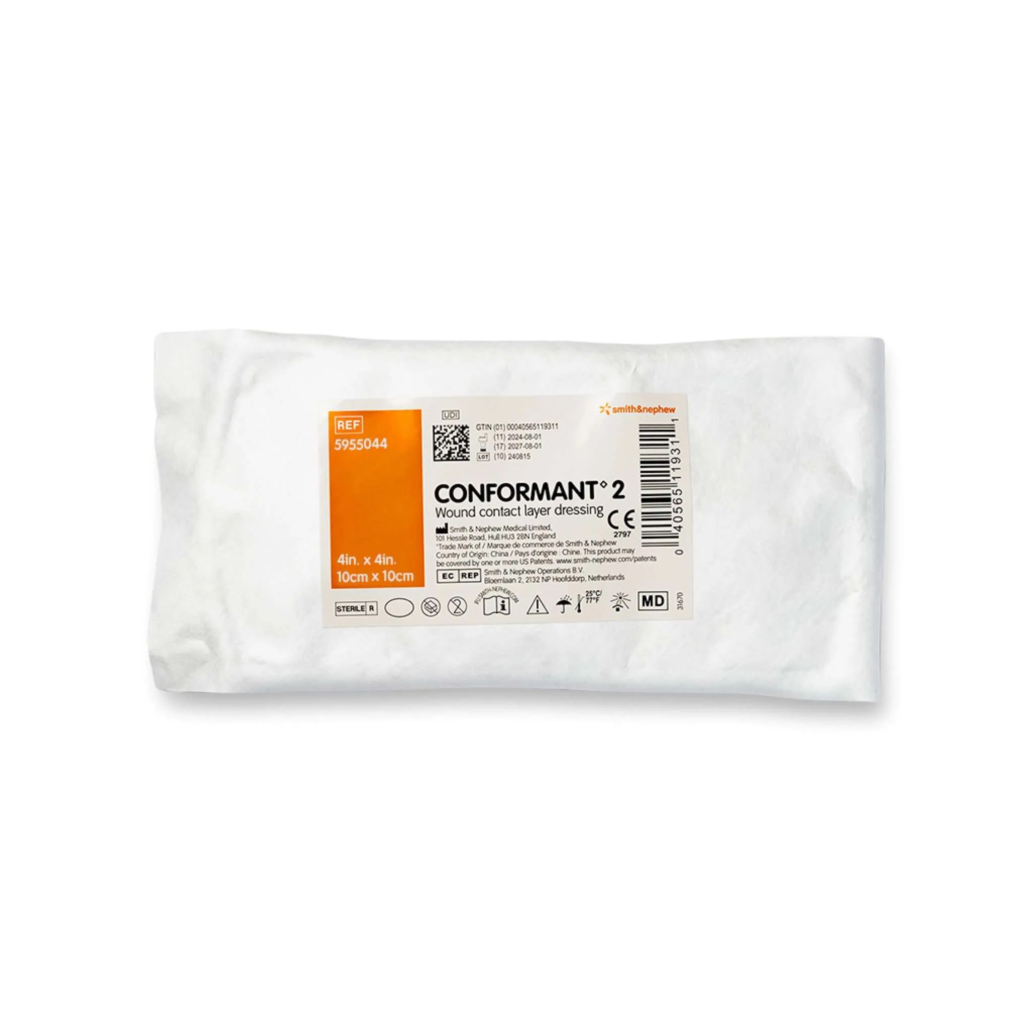 Smith and Nephew (5955044) - CONFORMANT 2 - 4 IN X 4 INCH - BX 48 - EXP 10/1/27 - OVERSTOCK