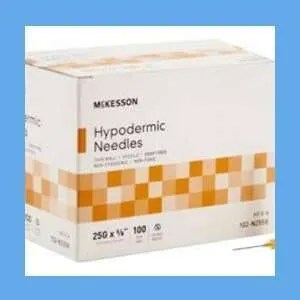 McKesson Hypodermic Needle Without Safety, 25 Gauge x 5/8 in