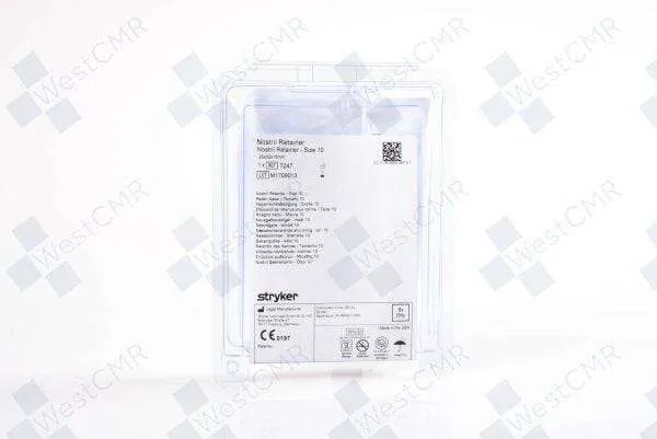 Stryker Nostril Retainer, Symmetric Straight Wings, 25 mm x 32 mm x 15 mm, Size 10, Each