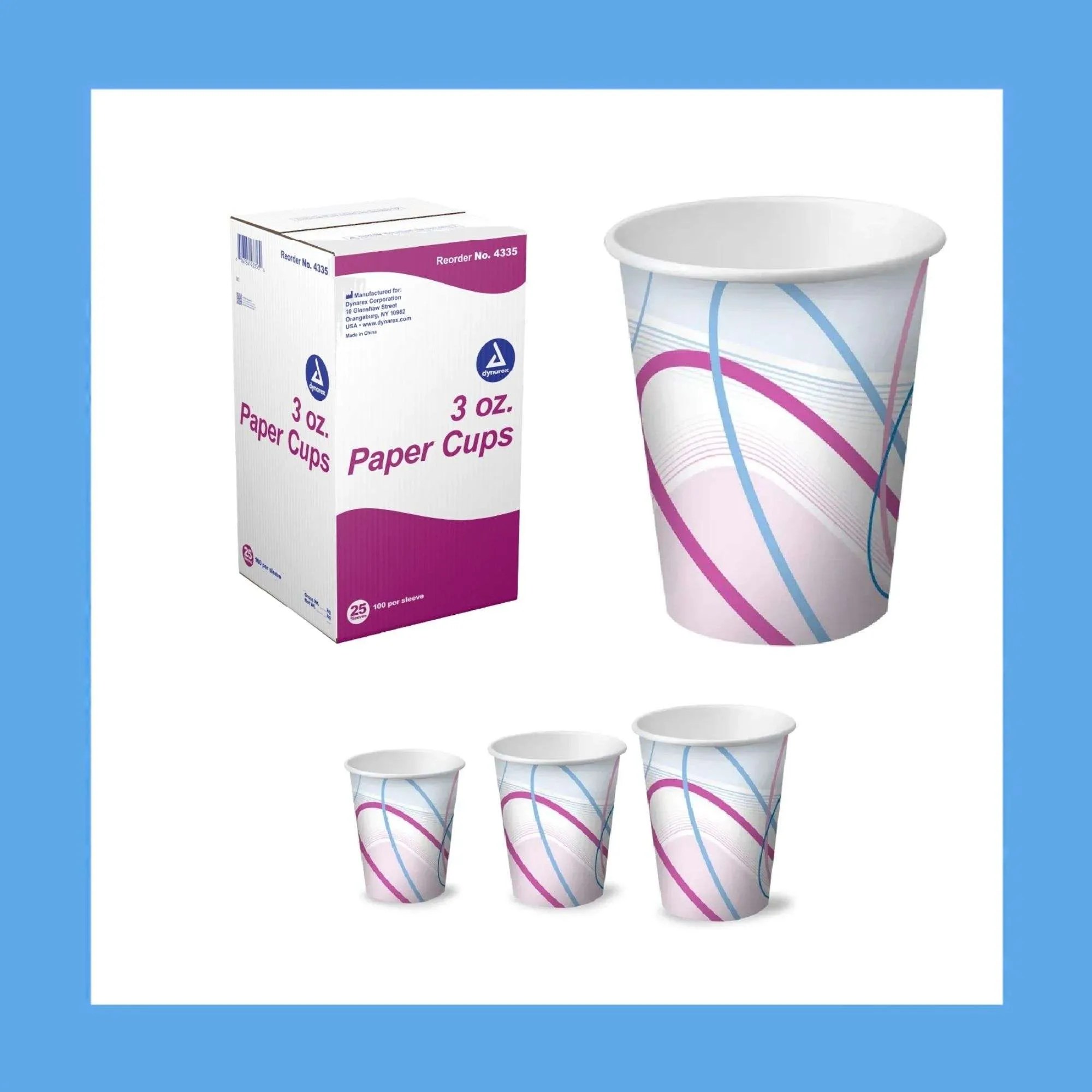 DYNAREX PAPER CUPS 3 OZ. 100/PK uom: PK OF 100