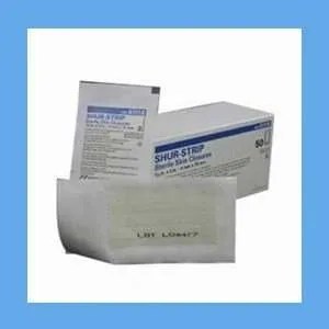 Derma Sciences Shur-Strips Wound Closure, 1/2" x 4" Non-Woven