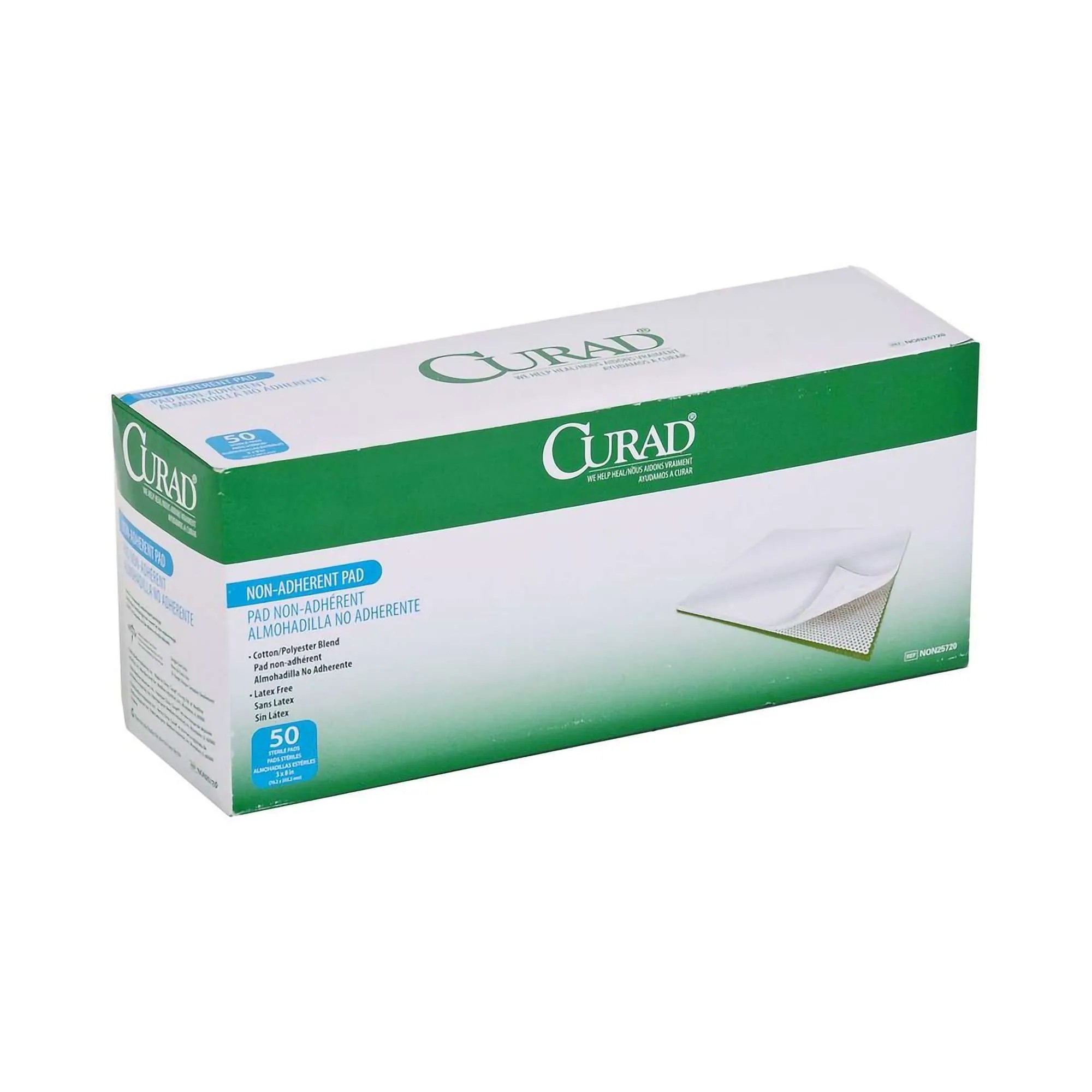 Curad (NON25720) - NON-ADHERENT PAD - 3 X 8 INCH - BX 50 - OVERSTOCK