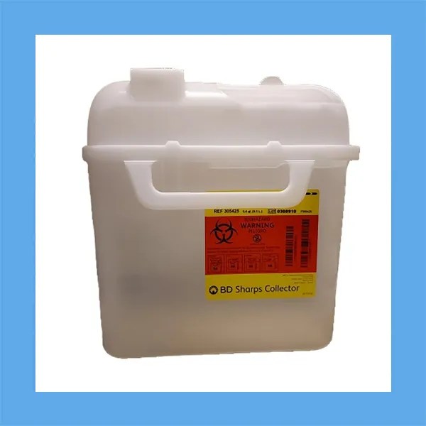 BD Guardian Sharps Container, Side Entry, 5.4 qt