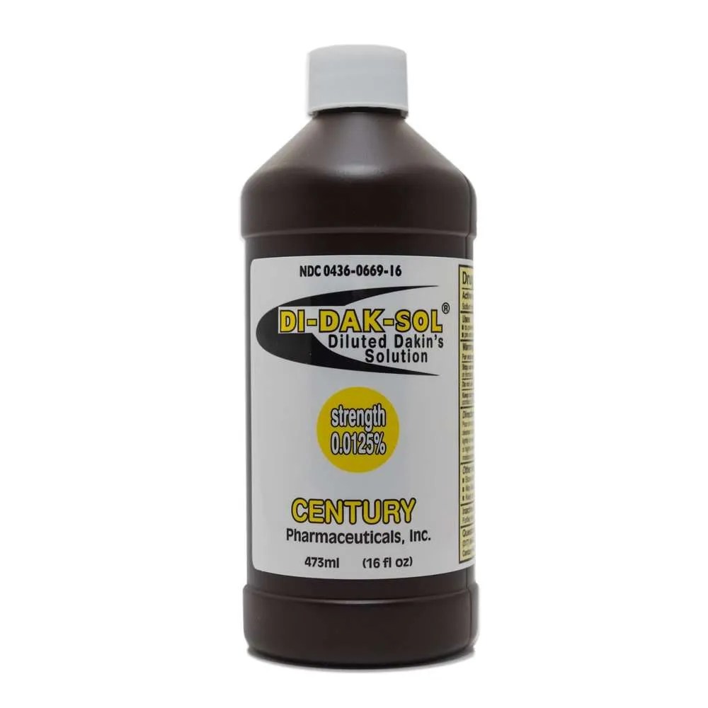 Di-Dak-Sol Diluted Dakin's Solution, 0.0125%, 16 oz