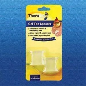 Silipos TheraStep Gel Toe Spacer, One Size Fits Most, 2/Pack