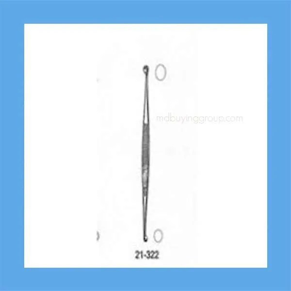 Miltex Williger Bone Curette, 5-1/2 in, Double-Ended, 3/4 mm Oval Cups