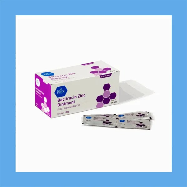 Med-Pride Bacitracin Zinc Ointment 0.9 g Packets, 144/Box
