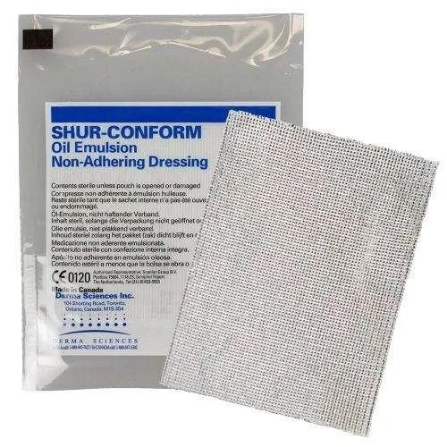 Gentell Shur-Conform Oil Emulsion Non-Adhering Dressings (Compare to Adaptic)