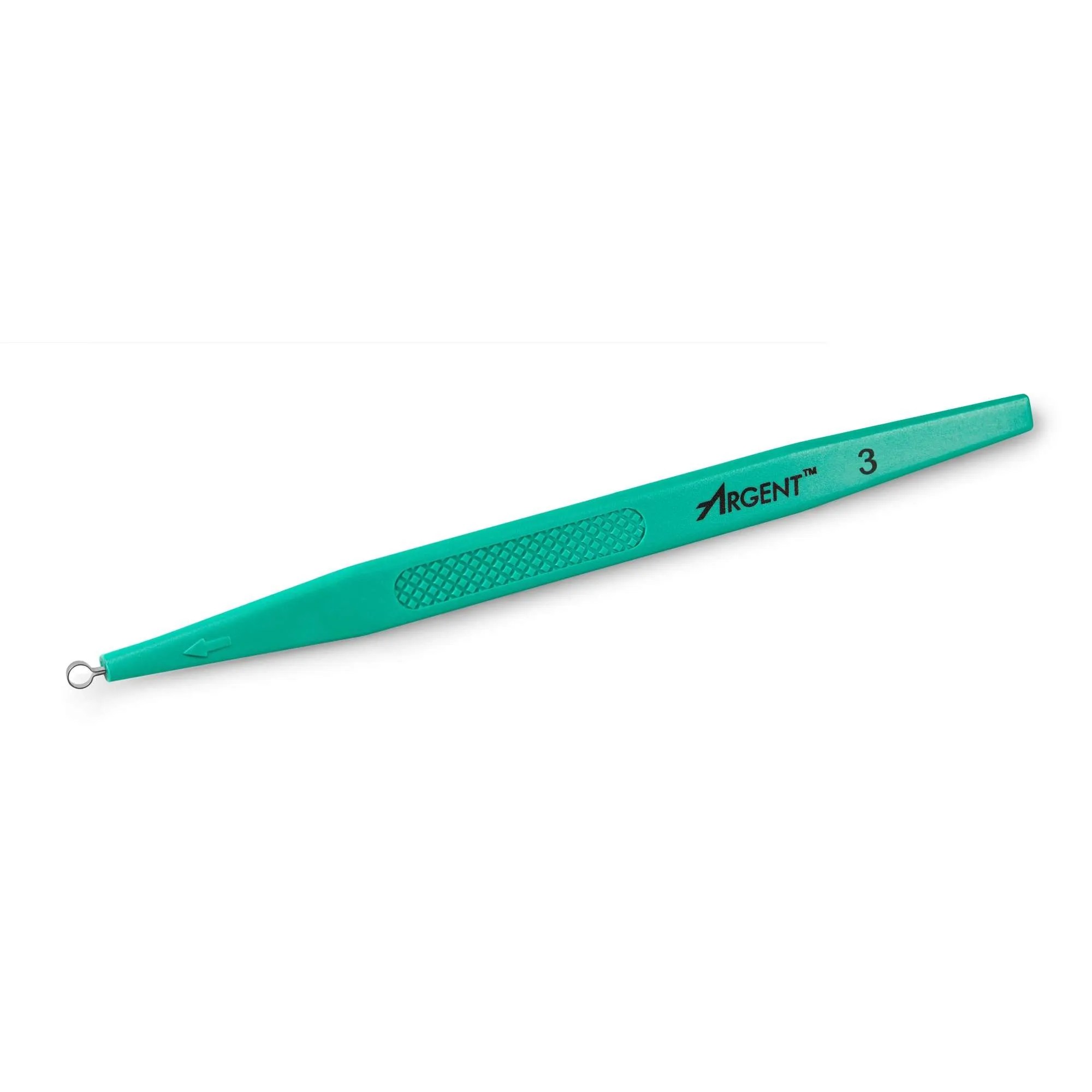 McKesson (16-DC3) - Dermal Curettes - 5-1/2 Inch Length Flat Textured Handle 3 mm Tip Semi-Sharp Loop Tip - 3mm - EXP 4/30/30 - 50/Bx