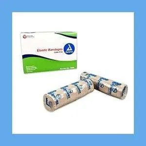Dynarex Elastic Bandage, Wrap, Clip Closure 6"in x 4.5 YDS (Stretched) DYN3666