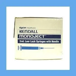 Monoject Syringe with Needle Combo, 3 mL, 20G x 1 in