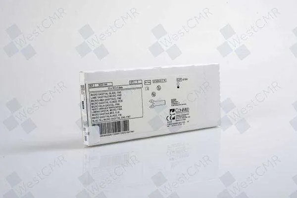 ConMed Sagittal Saw Blade, 18.5 L x 5.5 mm W, 0.6 mm Cut Thickness, Box of 5