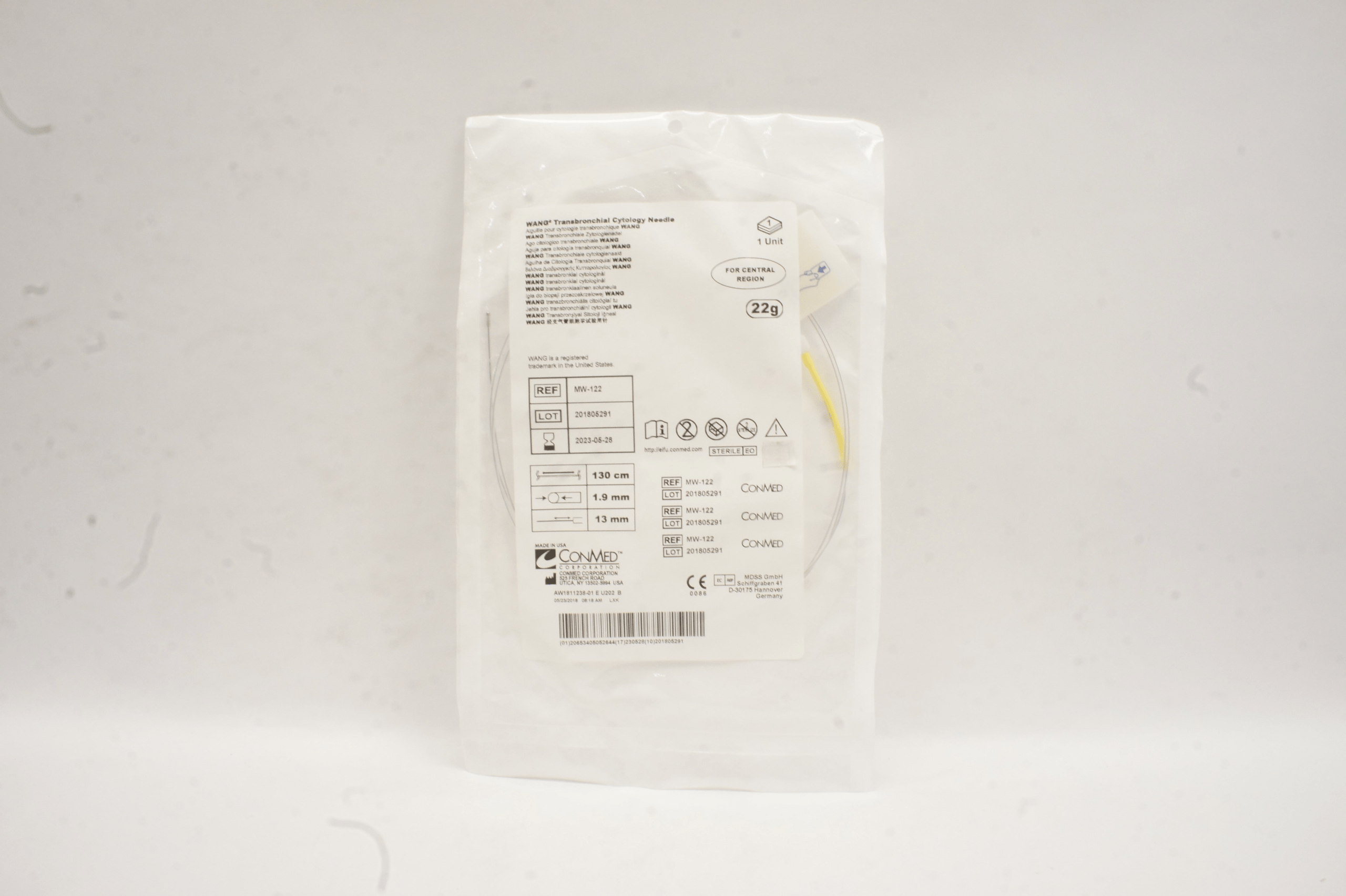 ConMed Wang Transbronchial Cytology Needle, 22 Ga, Box of 4