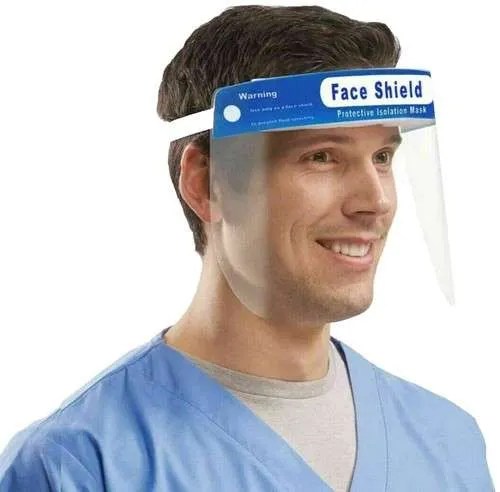 Braval (124-4821) - FACE SHIELDS - WITH BUILT-IN FOAM AND ELASTIC HEADBAND - 32 X 22 CM - PK 10