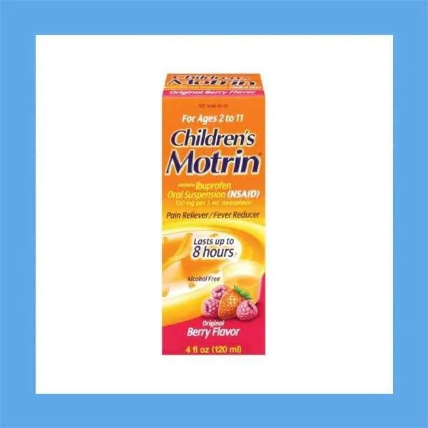 Children's Motrin Ibuprofen Oral Suspension, Original Berry, 100 mg, 4 oz