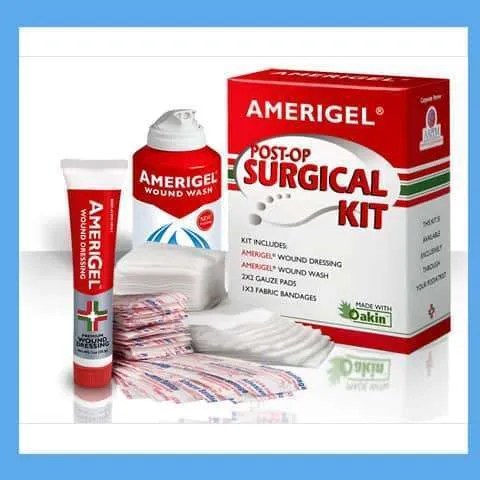 AmeriGel Post-Op Surgical Kit, 1 x 3 in Bandage