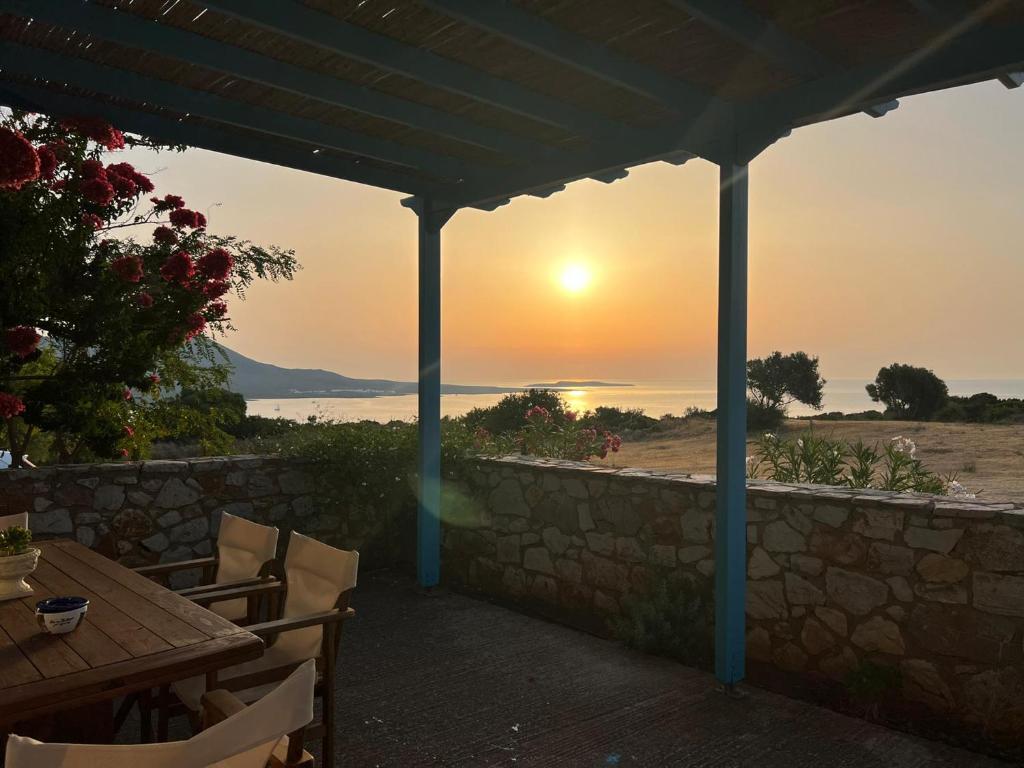 Sunset sea view from Kasi's Nature Home in Kaladi, Kythira