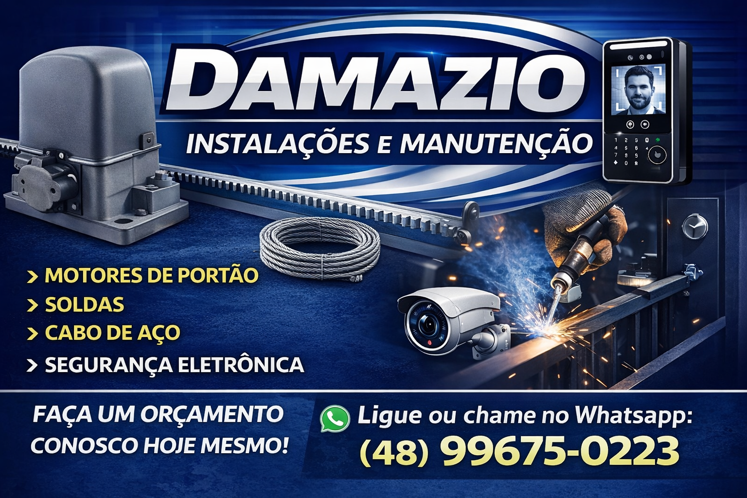 Instalação de motor ou manutenção
