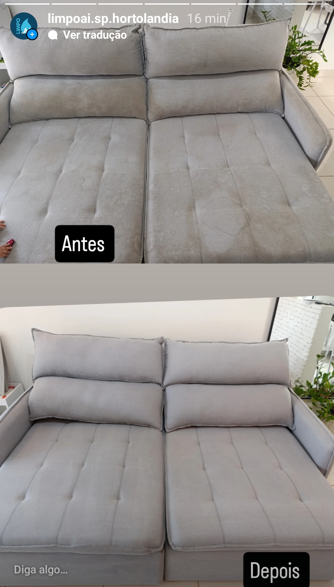 Limpeza e higienização e impermeabilização de estofados