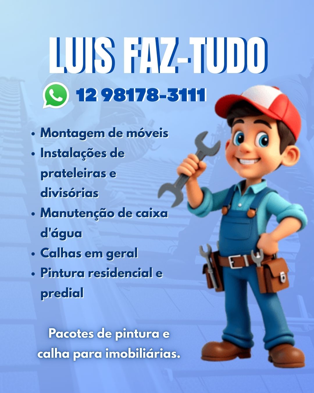 Calhas, pintura e manutenção em geral