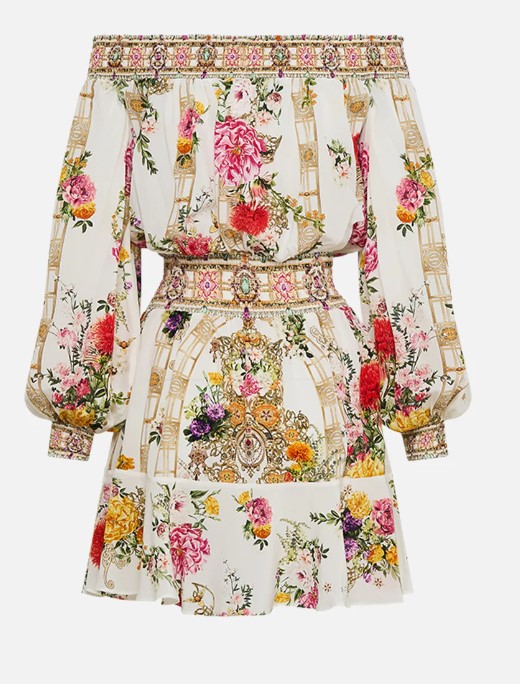 Cam_Off Shoulder Short Dress