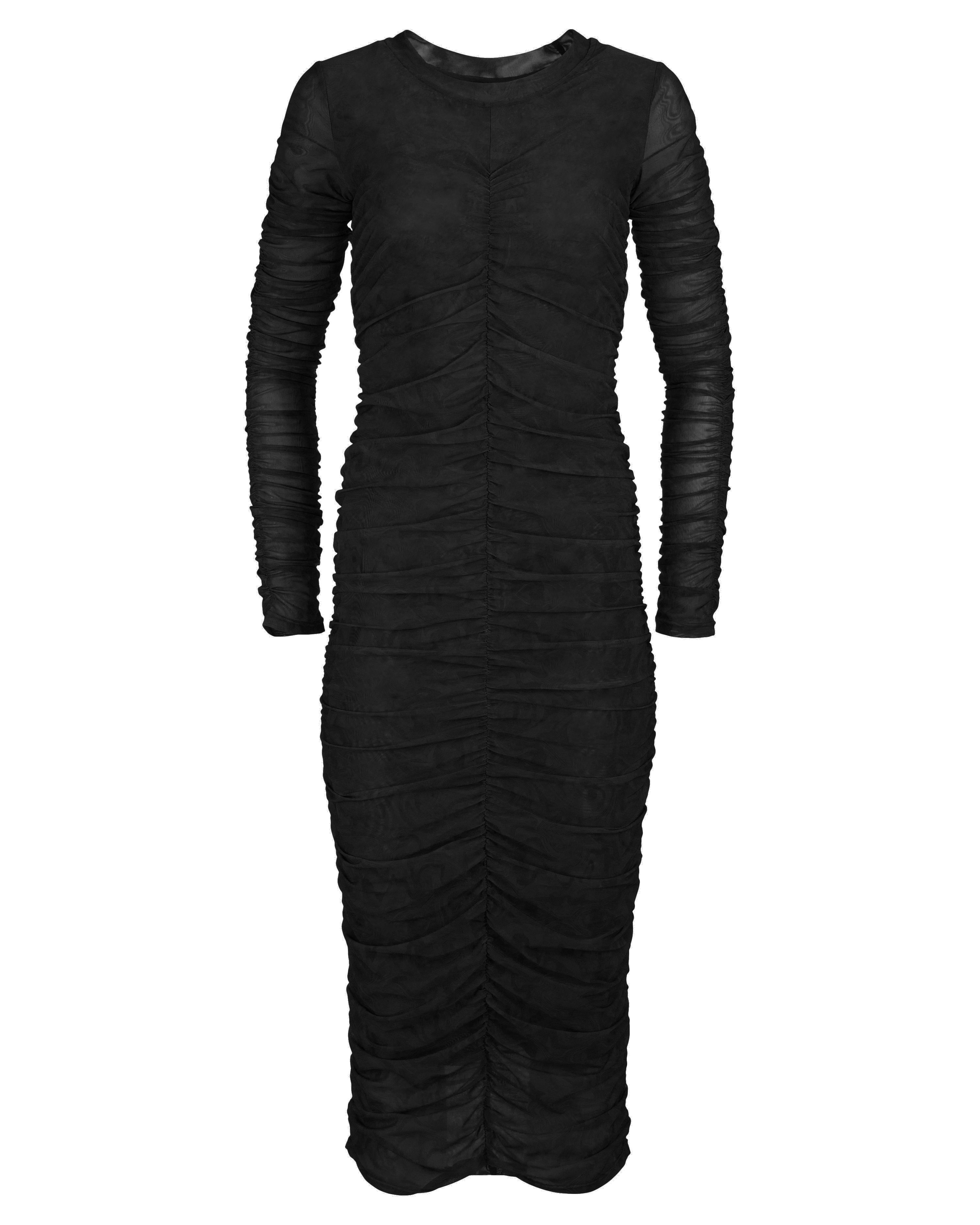 Hilary MacMillan - Mesh Ruched Sleeve Dress  