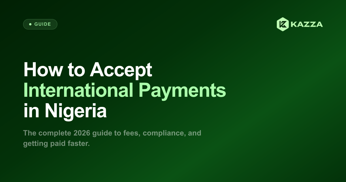 How to Accept International Payments in Nigeria (2026)