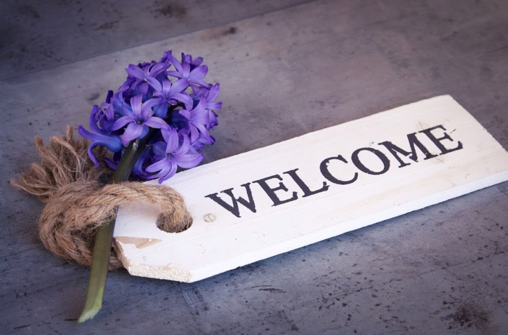 Welcome sign