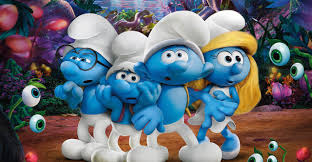 Smurfs backdrop