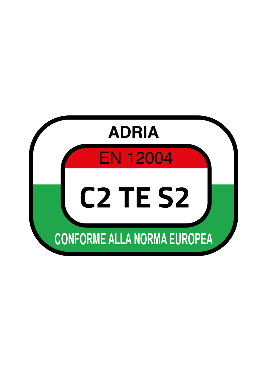ADRIA compliance label according to European standard.