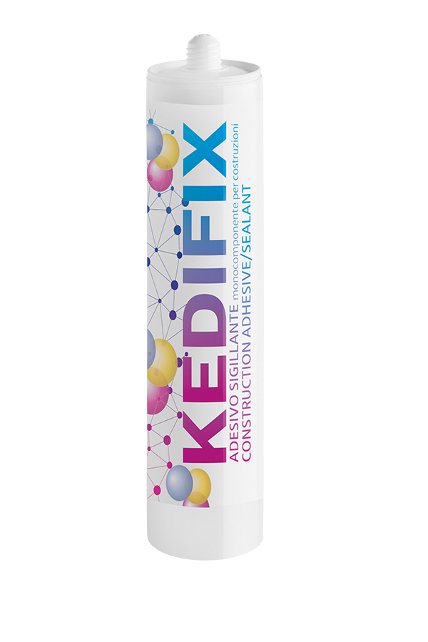 Tube KEDIFIX, einkomponentiger Dichtklebstoff für das Baugewerbe.