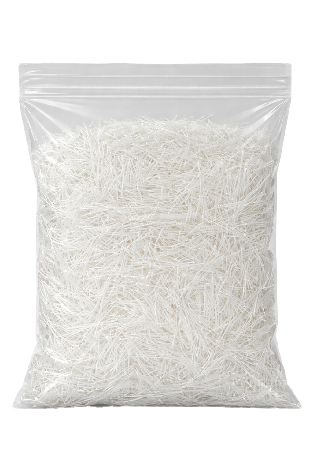 Fibre bianche e traslucide formano un delicato rilievo su un elegante piedistallo di marmo.