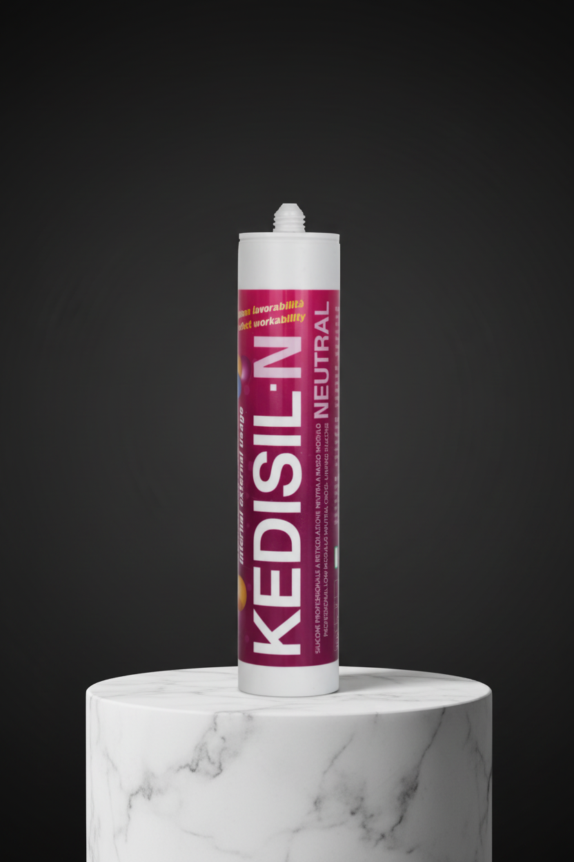 KEDISIL N neutral silicone sealant for indoor and outdoor use. Professional quality for sealing and bonding with low elastic modulus.