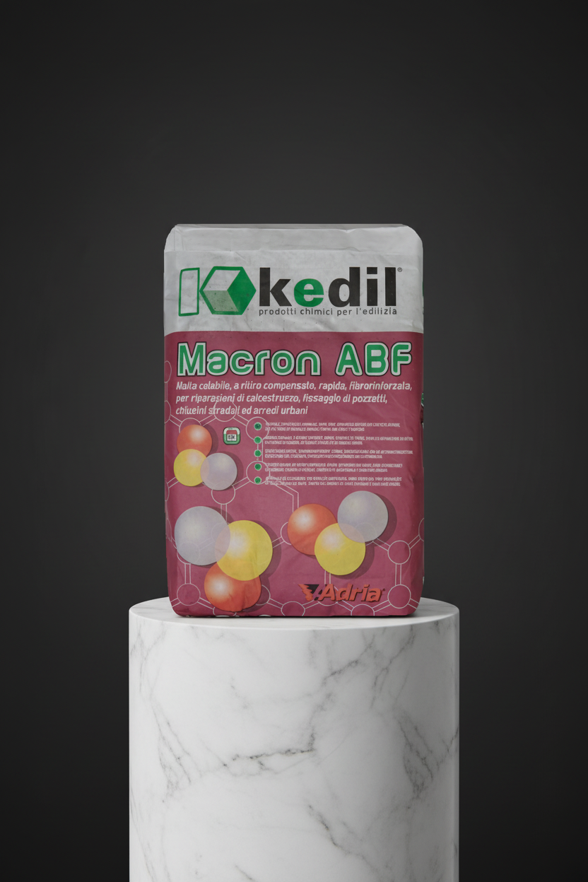 Un sacco di Macron ABF di Kedil su un piedistallo di marmo.