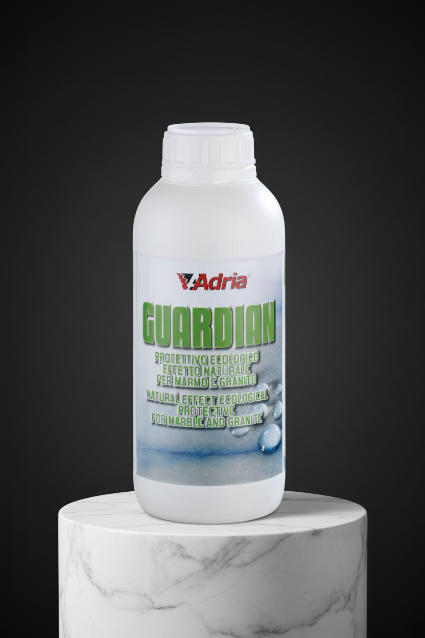 Adria Guardian: protettivo ecologico per marmo e granito. Effetto naturale per le tue superfici preziose.